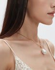 Baroque Pearl Twist Necklace