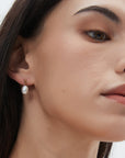 Oval Pearl Earrings
