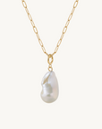 Baroque Pearl Link Necklace