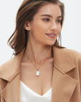 Square Pearl Beaded Necklace